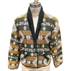 Vintage New Identity Sweater Jacket Women’s XL Southwestern Aztec